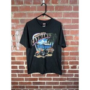 Vintage Y2k 2003 Harley Davidson Cruizin’ the Caymans Black Shirt Adult Large